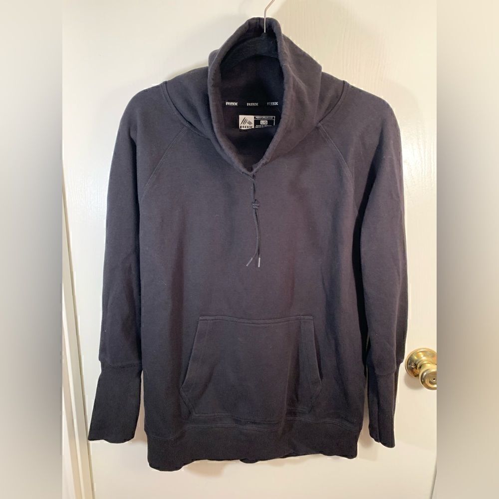 RBX EUC black cowl neck sweatshirt Size large